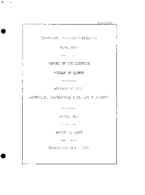 Interstate Commerce Commision Report of the Accident  Investigation Occuring on the NASHVILLE CHATTANOOGA AND ST LOUIS RAILWAY JUNTA GA