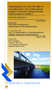 Performance of Steel Pipe PiletoConcrete Bent Cap Connections Subject to Seismic or High Transverse Loading Phase II