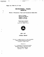 Recreational travel impacts  review of recreational travel and recreational vehicle data