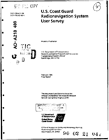 US Coast Guard radionavigation system user survey
