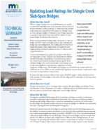Updating Load Ratings for Shingle Creek SlabSpan Bridges Technical Summary