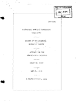 Interstate Commerce Commision Report of the Accident  Investigation Occuring on the PENNSYLVANIA RAILROAD BRADFORD OH