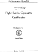 CAM 33 Flight Radio Operator Certificates 1956