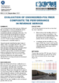 Evaluation of EngineeredPolymer Composite Tie Performance in Revenue Service Research Results