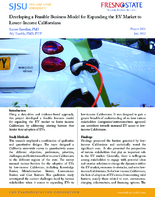Developing a Feasible Business Model for Expanding the EV Market to LowerIncome Californians Research Brief