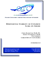 Dimensional stability of concrete slabs on grade