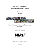 GIS Tools to Estimate Average Annual Daily Traffic