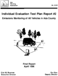 Individual Evaluation Test Plan Report 2 Emissions Monitoring Of All Vehicles In Ada County