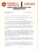 Department of Transportation News Urban Mass Transportation Administration DOT 13771