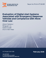 Evaluation of Digital Alert Systems Associated With Emergency Response Vehicles and Compliance With Move Over Law