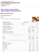 Highway Statistics Series State Statistical Abstracts 2011  Maryland