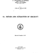 Part 18 Repair And Alteration Of Aircraft