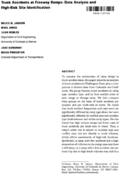 Truck Accidents at Freeway Ramps Data Analysis and HighRisk Site Identification