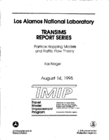 Particle Hopping Models and Traffic Flow Theory