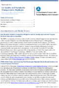 Air Quality and Sustainable Transportation Highlights MarchApril 2018