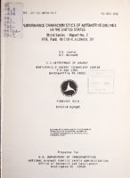 Performance Characteristics of Automotive Engines in the United States Third Series  Report No 7 1978 Ford 98 CID 16 Liters 2V