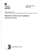 Material Control and Acceptance Quality Assurance