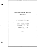 Interstate Commerce Commision Report of the Accident  Investigation Occuring on the ELGIN JOLIET AND EASTERN RAILWAY EOLA IL
