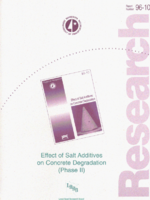Effect of salt additives on concrete degradation Phase II  Executive summary