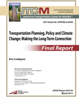 Transportation Planning Policy and Climate Change Making the LongTerm Connection