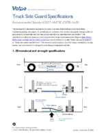 Truck side guard specifications  recommended standard