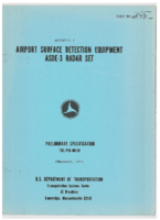Airport surface detection equipment ASDE3 radar set  appendix I