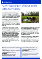 DelDOT Culvert Replacement Bridge Bundling Program