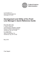 Development and Utility of the Front Line Managers Quick Reference Guide