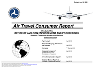 Air Travel Consumer Report June 2019