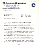 US Department of Transportation News Office of Assistant Secretary for Governmental and Public Affairs UMTA 3179 Aspen Conference Discusses Future of Personal Urban Travel