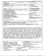 Examination of Policies and Programs Supporting Transit Use in Texas