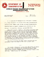 Department of Transportation News Urban Mass Transportation Administration UMTA 7602