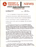 Department of Transportation News Urban Mass Transportation Administration UMTA 7371