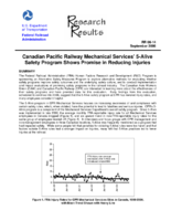 Canadian Pacific Railway mechanical services 5Alive safety program shows promise in reducing injuries