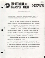 Remarks Delivered by Secretary of Transportation John A Volpe at a Press Conference Held Thursday August 7 1969
