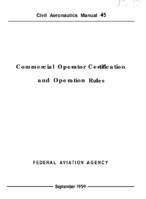 CAM 45 Commercial Operator Certification And Operation Rules Revised 8160