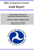 Management Advisory on Deployment Readiness Review  Federal Aviation Administration