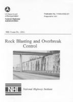 Rock blasting and overbreak control