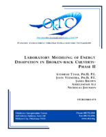 Laboratory Modeling of Energy Dissipation in BrokenBack Culverts Phase II
