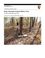 Kings Mountain National Military Park  acoustical monitoring 2012