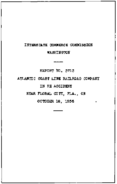 Interstate Commerce Commision Report of the Accident  Investigation Occuring on the ATLANTIC COAST LINE RAILROAD FLORAL CITY FLA