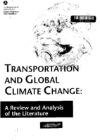 Transportation and Global Climate Change A Review and Analysis of the Literature