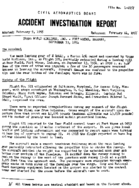 Investigation of Aircraft Accident TRANS WORLD AIRLINES FORT WAYNE INDIANA 19540913