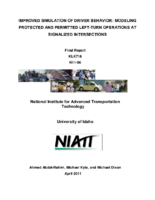 Improved simulation of driver behavior  modeling protected and permitted leftturn operations at signalized intersections