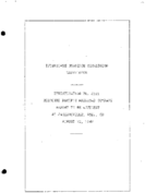 Interstate Commerce Commision Report of the Accident  Investigation Occuring on the MISSOURI PACIFIC RAILROAD JACKSONVILLE AR
