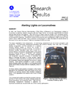 Alerting Lights on Locomotives Research Results