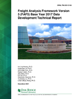 Freight Analysis Framework Version 5 FAF5 Base Year 2017 Data Development Technical Report