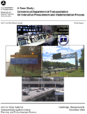 A Case Study Connecticut Department of Transportation An Innovative Procurement and Implementation Process