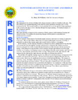 Downstream Effects of Culvert and Bridge Replacement Summary