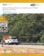Exploring Traffic Speed Patterns for the Implementation of Variable Speed Limit VSL Signs